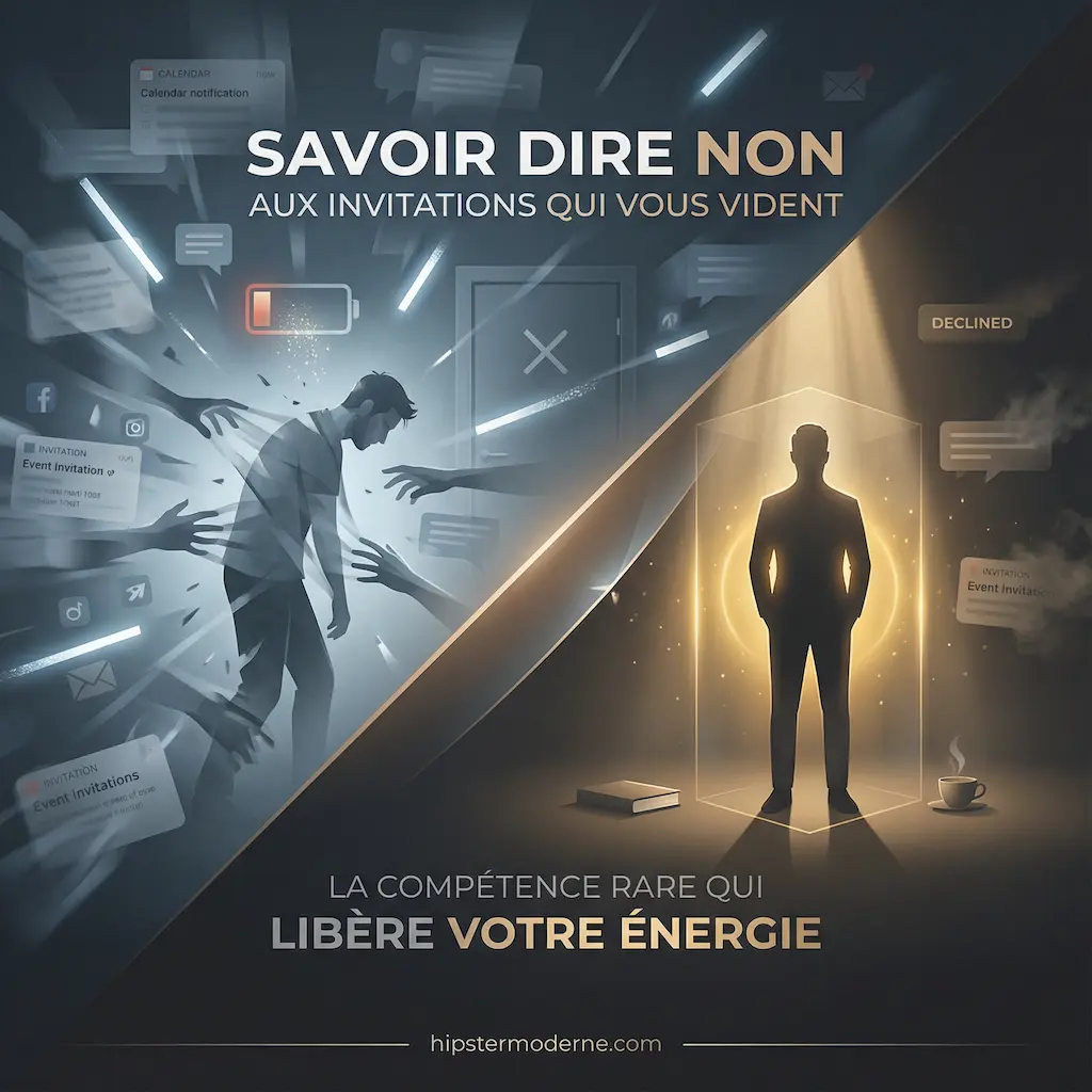 Savoir dire non aux invitations qui vous vident : la compétence rare qui libère votre énergie